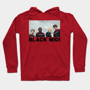 retro black midi Hoodie